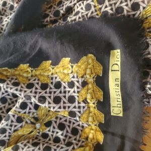 Vintage Christian Dior Large Scarf Shawl Wrap